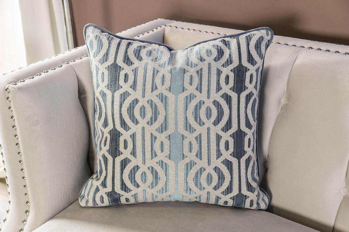 Tegan Beige Stationary Sofa & Loveseat by Furniture of America at Eve Furniture