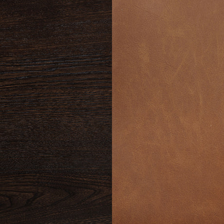 Tegan Faux Leather Upholstered Counter Height Chair Cognac (Set of 2) by Coaster at Eve Furniture