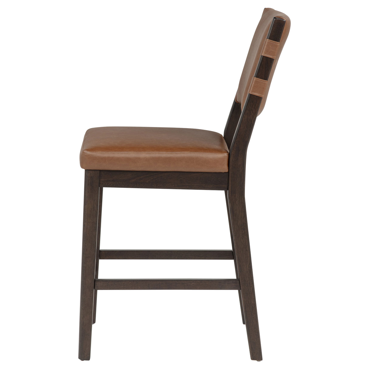 Tegan Faux Leather Upholstered Counter Height Chair Cognac (Set of 2) by Coaster at Eve Furniture