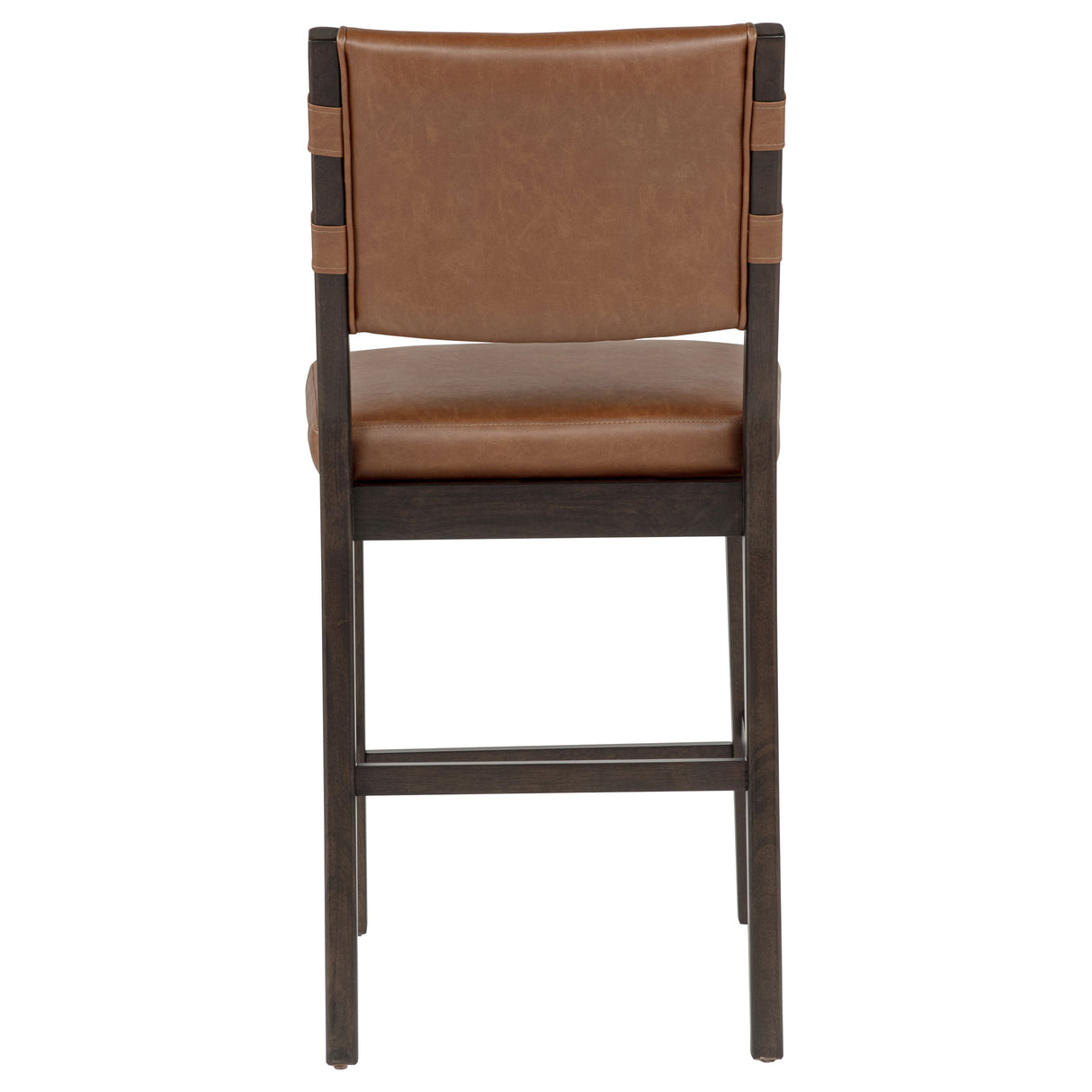 Tegan Faux Leather Upholstered Counter Height Chair Cognac (Set of 2) by Coaster at Eve Furniture