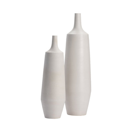 Tegan White Vase by Crestview at Eve Furniture