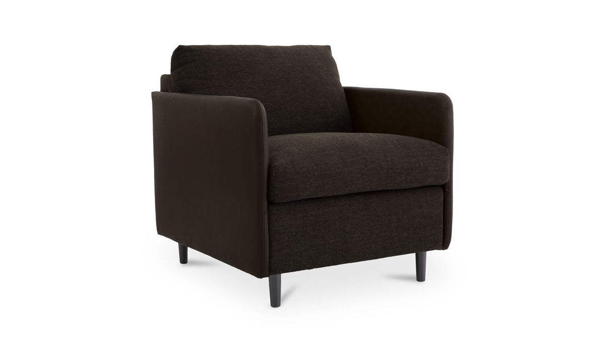 Teller Accent Chair Warm Black by Moe's Home at Eve Furniture