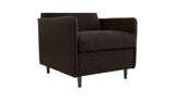Teller Accent Chair Warm Black by Moe's Home at Eve Furniture