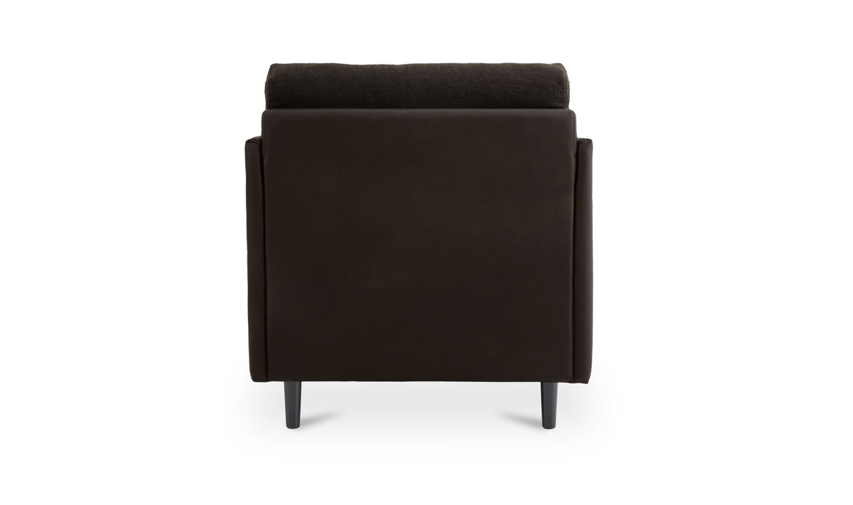 Teller Accent Chair Warm Black by Moe's Home at Eve Furniture