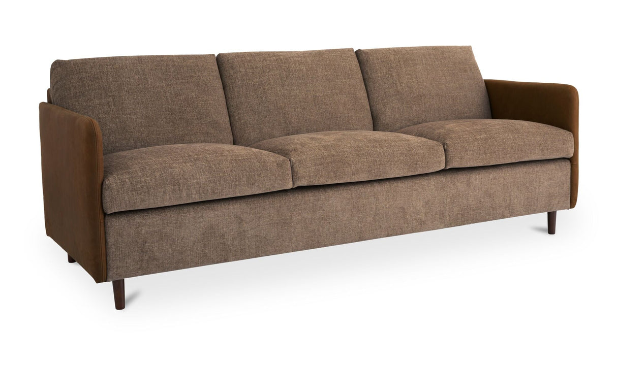 Teller Sofa Brown by Moe's Home at Eve Furniture