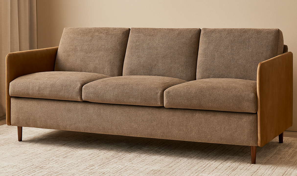 Teller Sofa Brown by Moe's Home at Eve Furniture