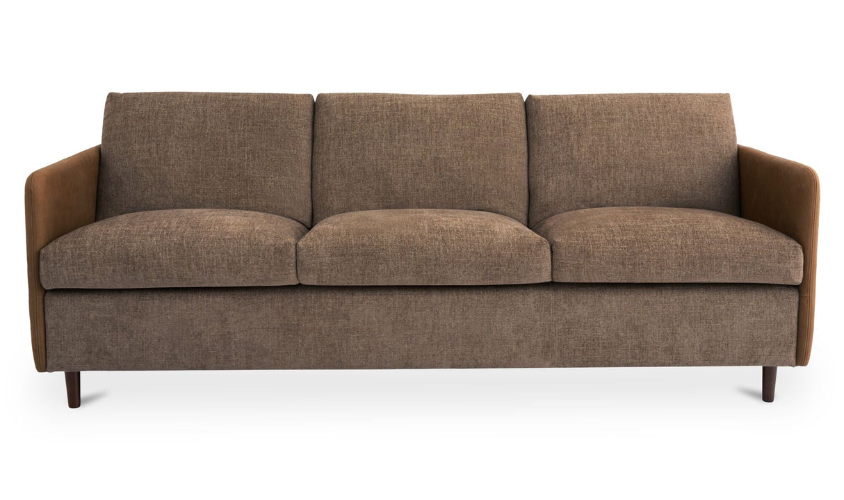 Teller Sofa Brown by Moe's Home at Eve Furniture