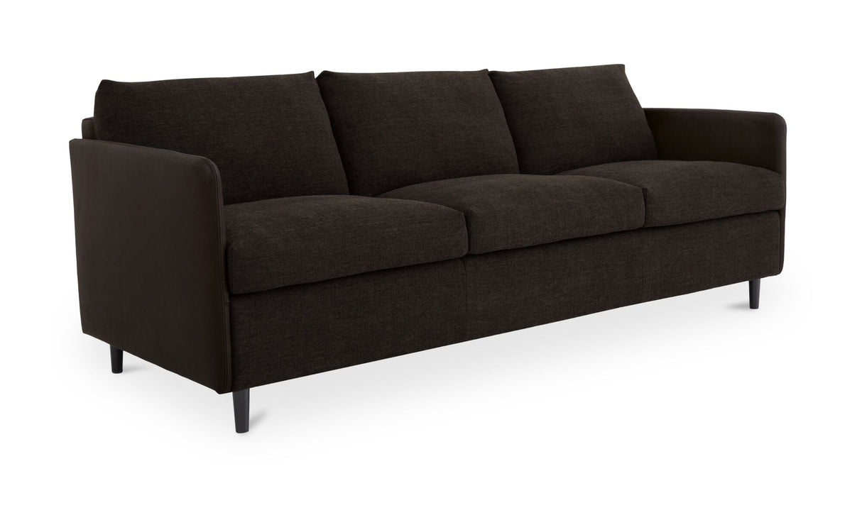 Teller Sofa Warm Black by Moe's Home at Eve Furniture