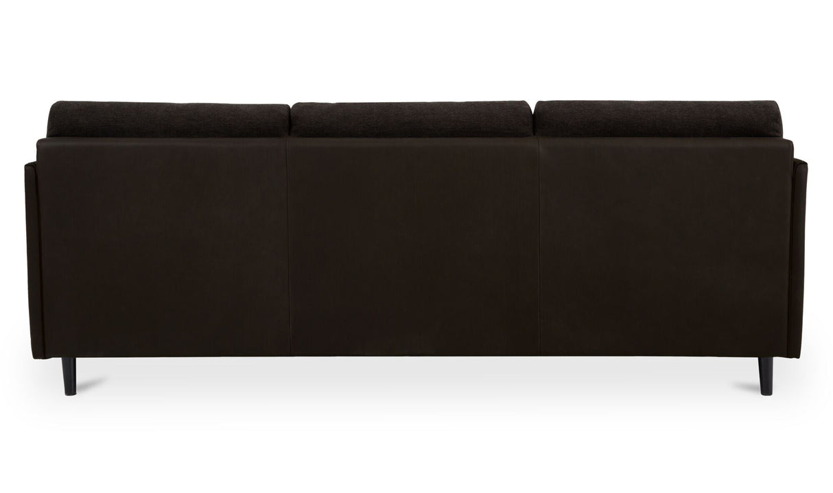 Teller Sofa Warm Black by Moe's Home at Eve Furniture