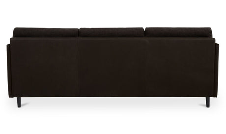 Teller Sofa Warm Black by Moe's Home at Eve Furniture