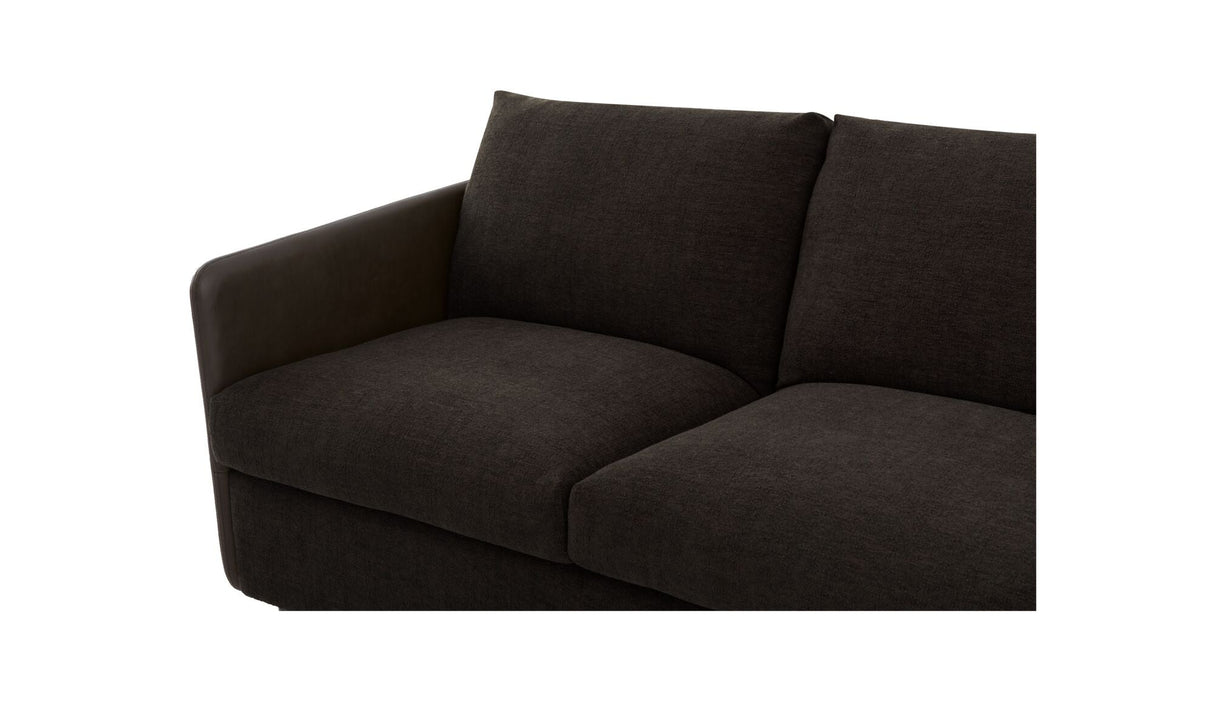 Teller Sofa Warm Black by Moe's Home at Eve Furniture