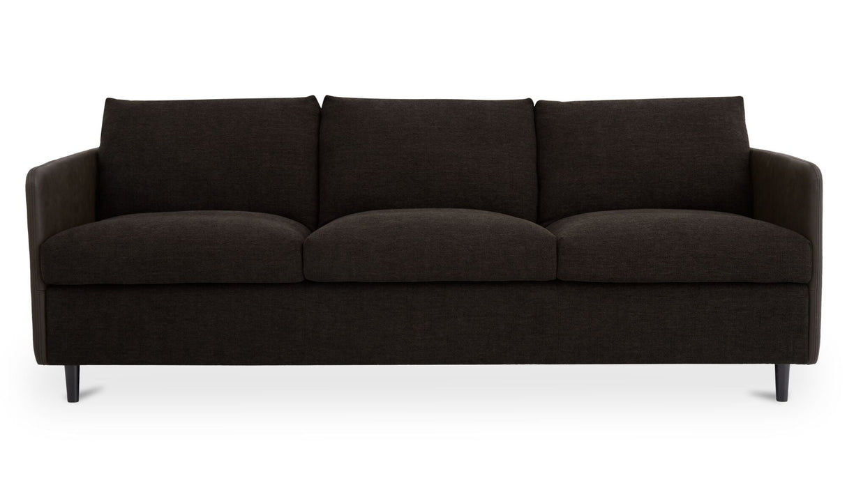 Teller Sofa Warm Black by Moe's Home at Eve Furniture