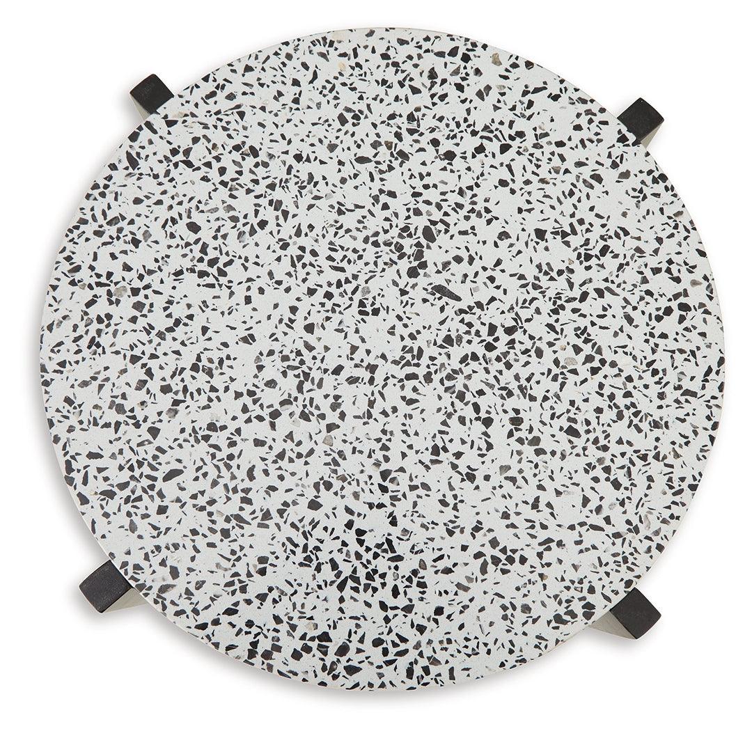 Tellrich Black/White Accent Table by Ashley at Eve Furniture