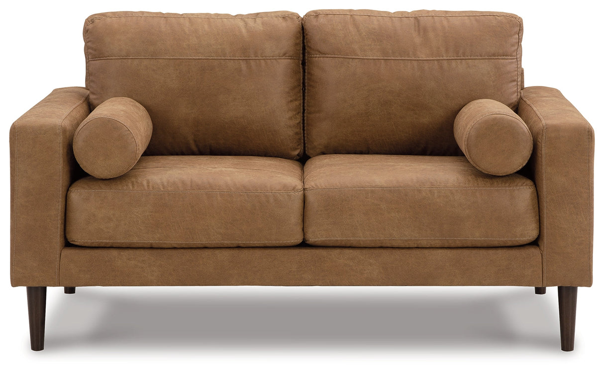 Telora Caramel Loveseat