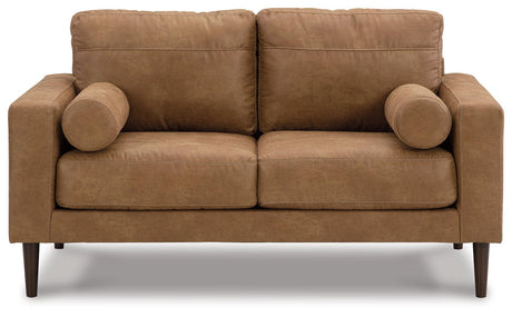 Telora Caramel Loveseat by Ashley at Eve Furniture