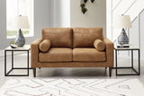 Telora Caramel Loveseat by Ashley at Eve Furniture