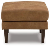Telora Caramel Ottoman by Ashley at Eve Furniture