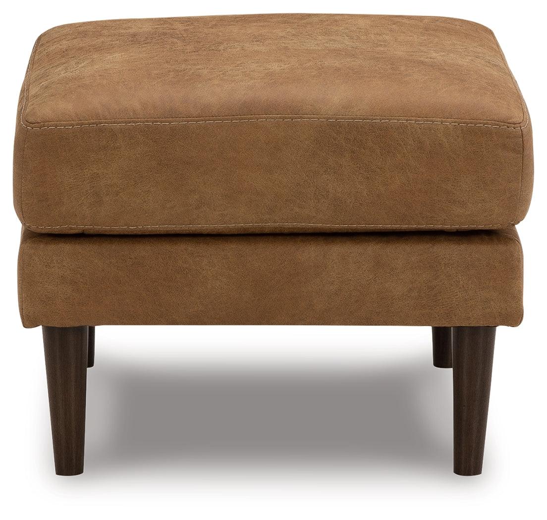 Telora Caramel Ottoman by Ashley at Eve Furniture