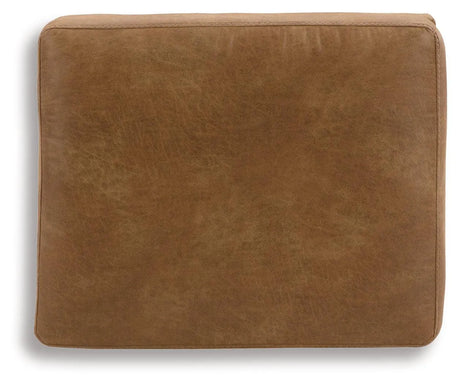 Telora Caramel Ottoman by Ashley at Eve Furniture