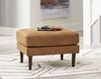 Telora Caramel Ottoman by Ashley at Eve Furniture