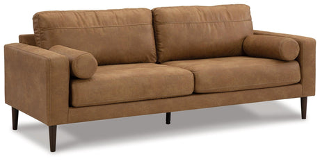 Telora Caramel Sofa by Ashley at Eve Furniture