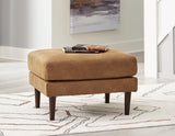 Telora Caramel Ottoman by Ashley at Eve Furniture