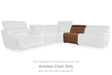 Temmpton Chocolate Armless Chair by Ashley at Eve Furniture