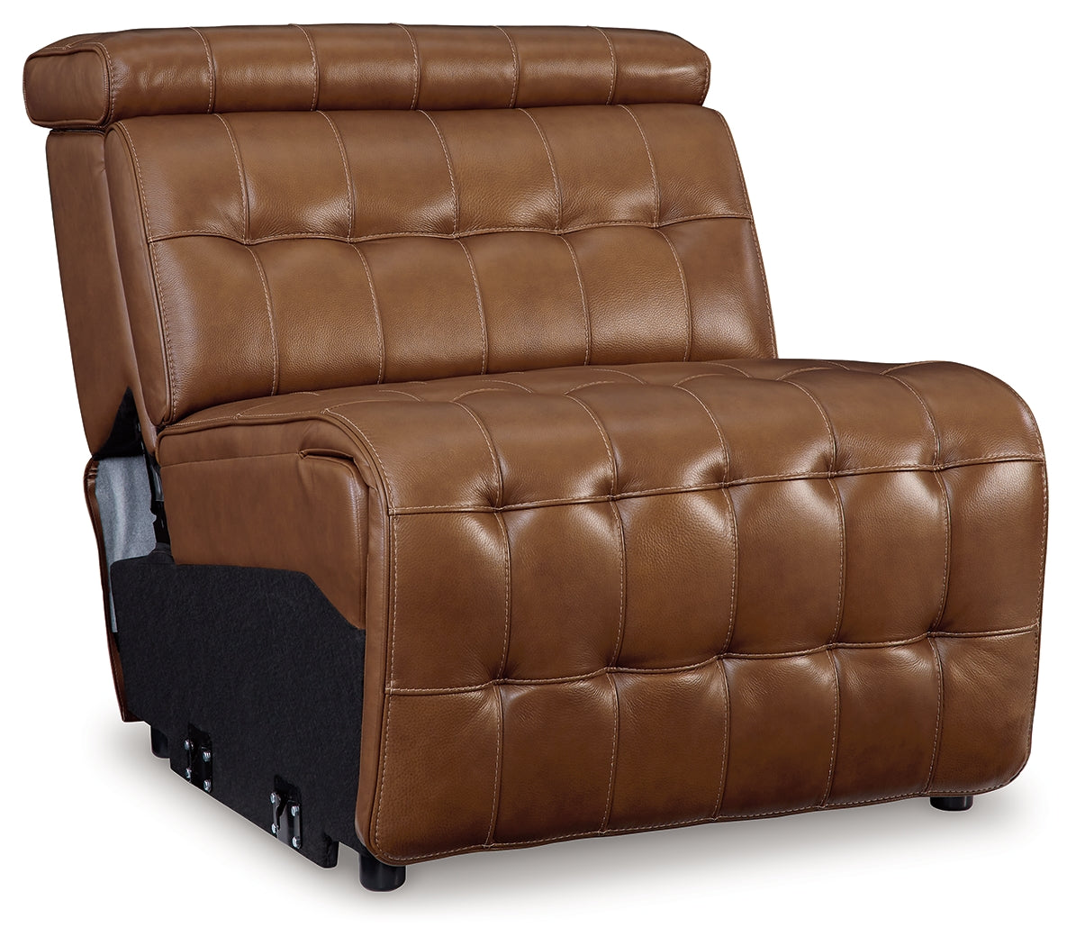 Temmpton Chocolate Armless Chair by Ashley at Eve Furniture