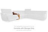 Temmpton Chocolate Console with Storage by Ashley at Eve Furniture