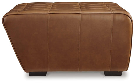 Temmpton Chocolate Oversized Accent Ottoman by Ashley at Eve Furniture