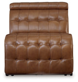 Temmpton Chocolate Power Armless Recliner by Ashley at Eve Furniture