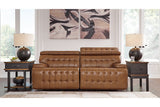 Temmpton Chocolate Power Reclining Living Room Set by Ashley at Eve Furniture