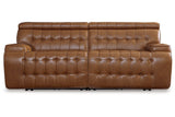 Temmpton Chocolate Power Reclining Living Room Set by Ashley at Eve Furniture