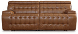 Temmpton Chocolate Power Reclining Living Room Set by Ashley at Eve Furniture