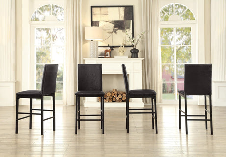 Tempe Brown/Black Marble-Top Counter Height Set by Homelegance at Eve Furniture