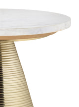 Tempo Marble Side Table by TOV Furniture at Eve Furniture