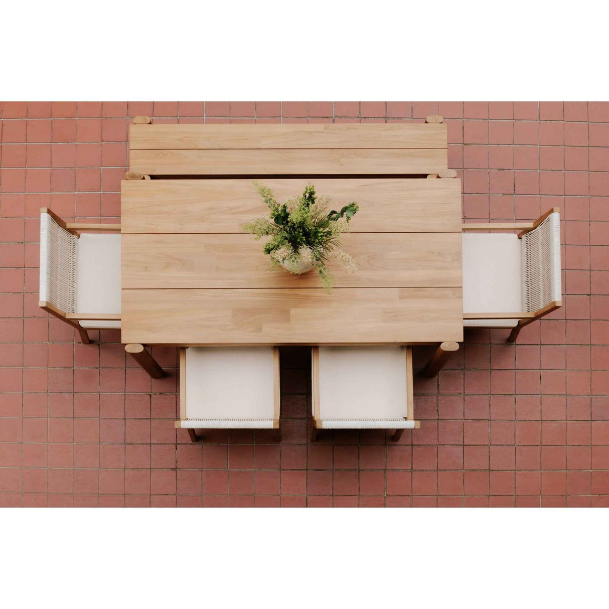 Tempo Natural Outdoor Dining Bench