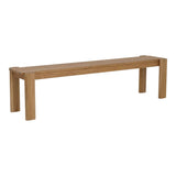 Tempo Outdoor Dining Bench Natural by Moe's Home at Eve Furniture
