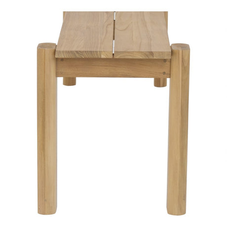 Tempo Outdoor Dining Bench Natural by Moe's Home at Eve Furniture