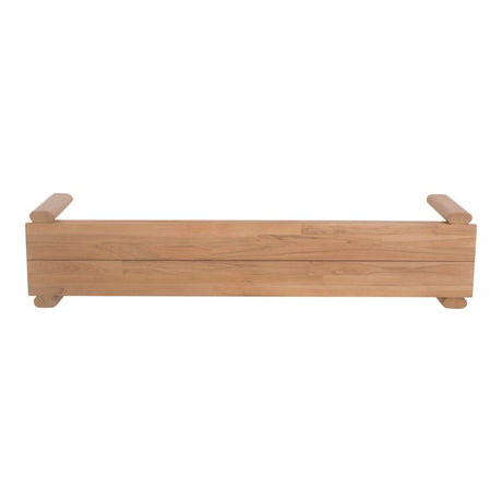 Tempo Outdoor Dining Bench Natural by Moe's Home at Eve Furniture