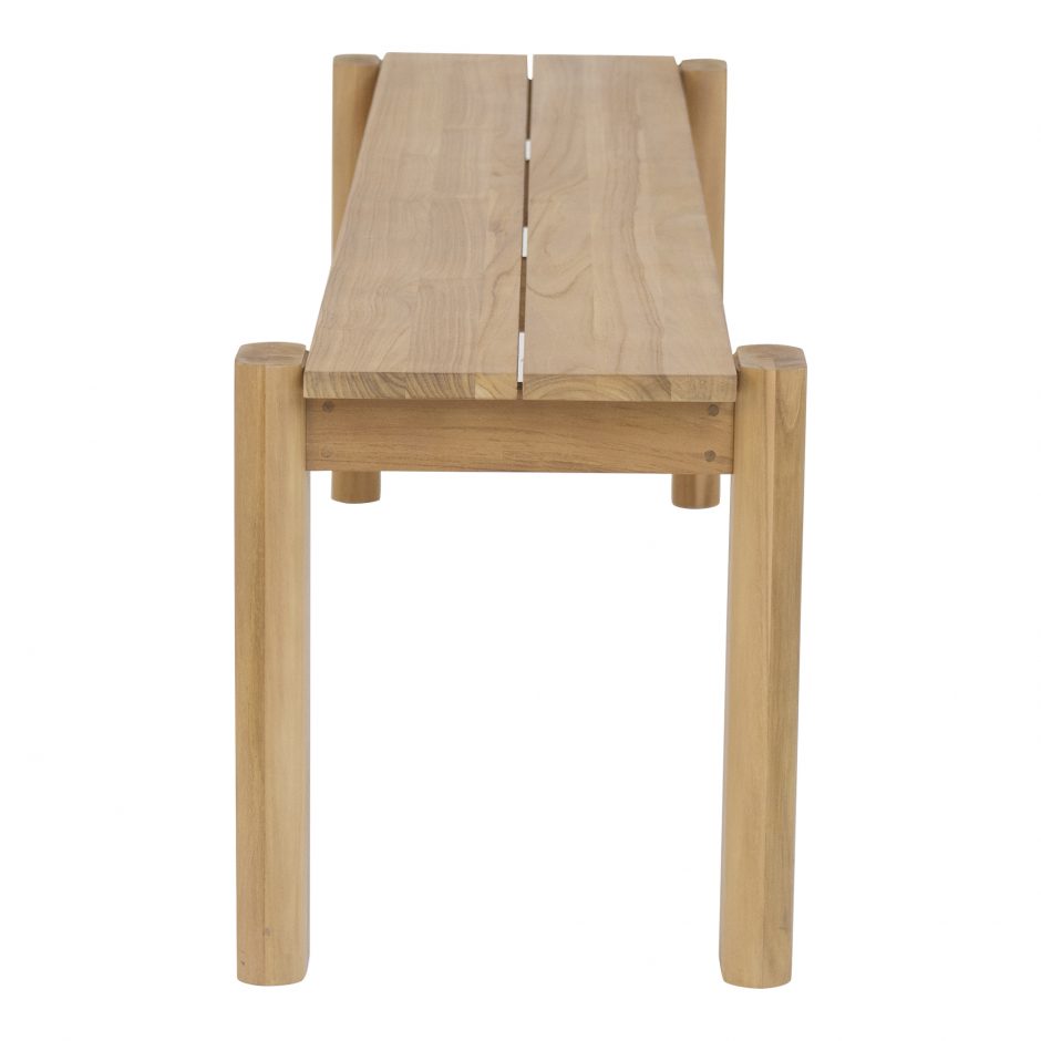 Tempo Outdoor Dining Bench Natural by Moe's Home at Eve Furniture