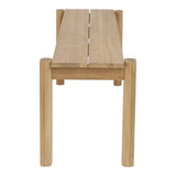Tempo Outdoor Dining Bench Natural by Moe's Home at Eve Furniture