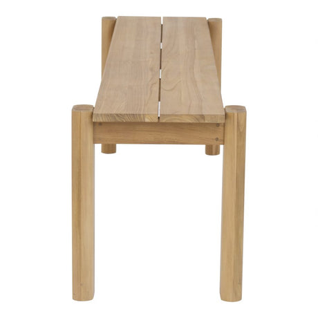Tempo Outdoor Dining Bench Natural by Moe's Home at Eve Furniture