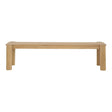 Tempo Outdoor Dining Bench Natural by Moe's Home at Eve Furniture