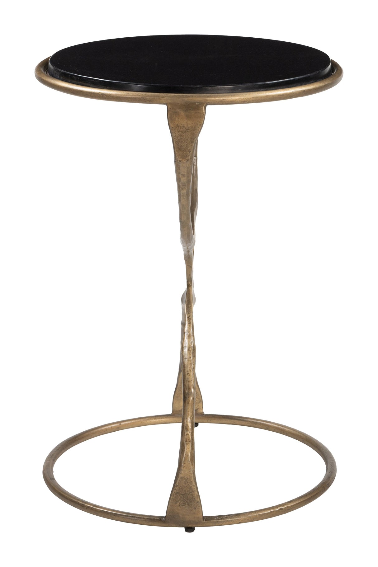 Tempus Black & Brass Accent Table by Zuomod at Eve Furniture