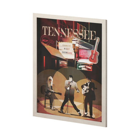 Tennessee Go USA (L) by Mercana Studio a Hand Embellished Decograph Framed Art Print by Mercana at Eve Furniture