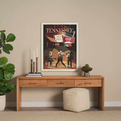Tennessee Go USA (L) by Mercana Studio a Hand Embellished Decograph Framed Art Print by Mercana at Eve Furniture