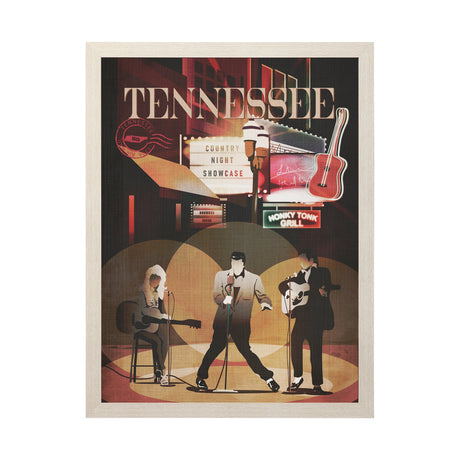 Tennessee Go USA (L) by Mercana Studio a Hand Embellished Decograph Framed Art Print by Mercana at Eve Furniture