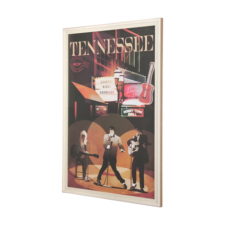 Tennessee Go USA (XL) by Mercana Studio a Hand Embellished Decograph Framed Art Print under Glass by Mercana at Eve Furniture