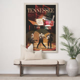 Tennessee Go USA (XL) by Mercana Studio a Hand Embellished Decograph Framed Art Print under Glass by Mercana at Eve Furniture